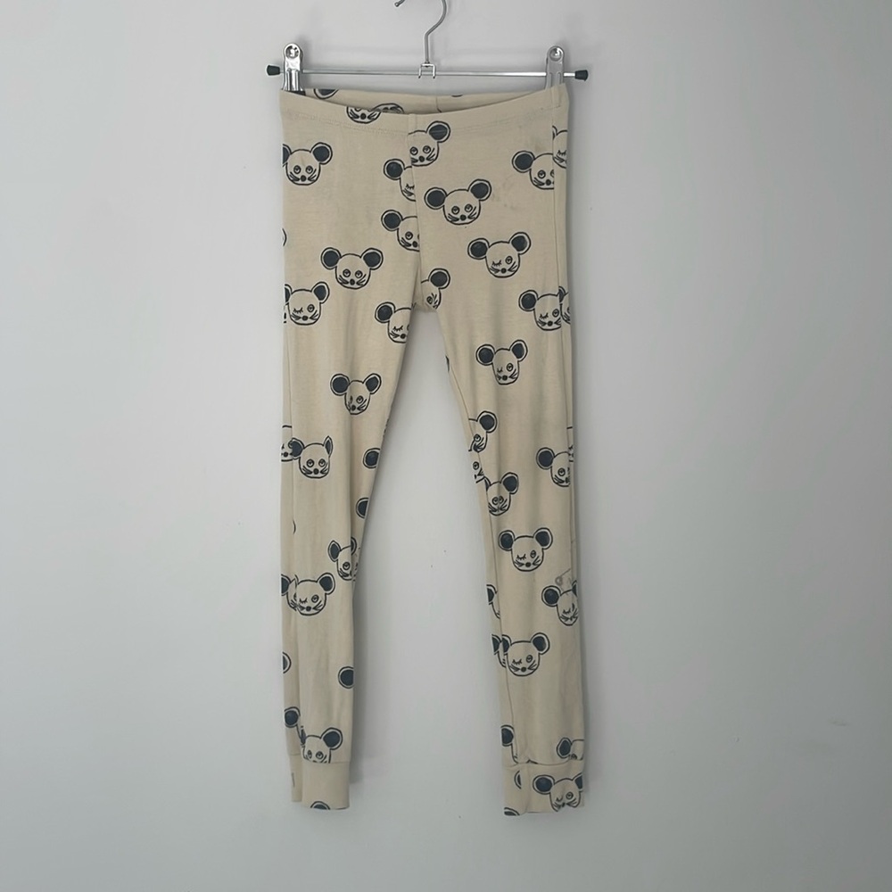 Mini Ridini organic cotton winking mouse leggings pants size 5-7 years